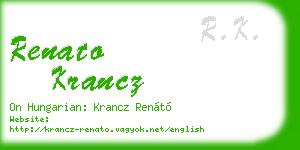 renato krancz business card